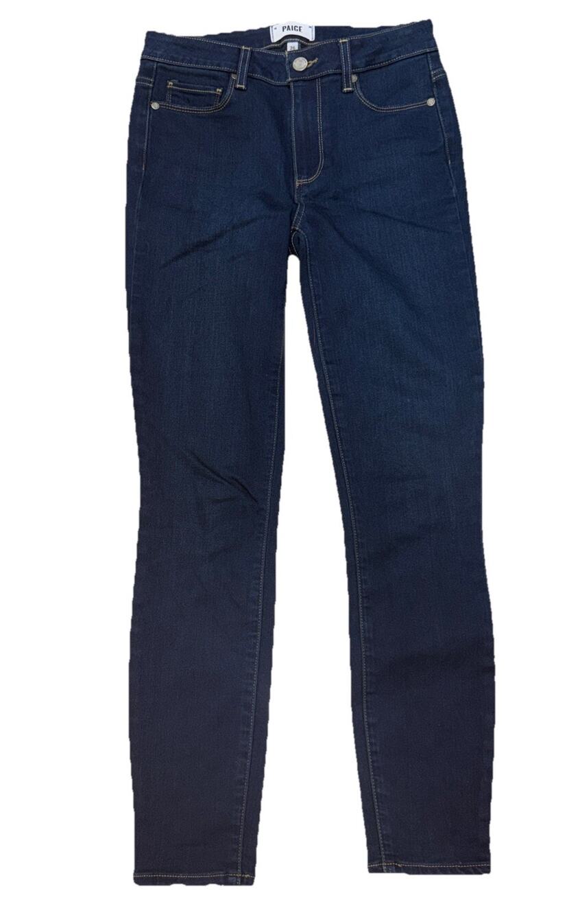PAIGE Hoxton Ankle Dark Wash Skinny Jeans 26